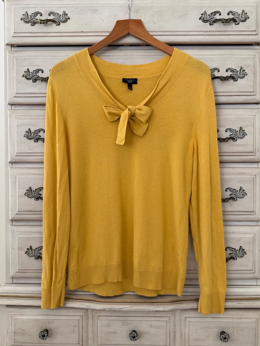 Talbots Yellow Cotton Sweater